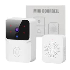 Campainha Inteligente Wi-fi Com Camera Vídeo Hd Visão Noturna Mini Doorbell T&Z X9