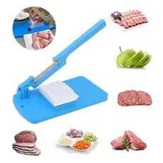 Cortador Fatiador De Alimentos Frios Legumes Multifuncional Azul