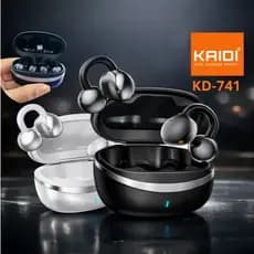 Fone De Ouvido Sem Fio Ows, Condução de Ar Kaidi KD-741 Preto