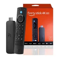 Amazon Fire TV Stick 4K Max (modelo mais novo) 2ª Geração - 16GB Quad-core 2.0GHz suporte Wi-Fi 6E Dolby Vision/Atmos