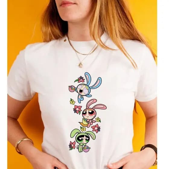 Blusa Camiseta tshirt feminina MENINAS SUPER PODEROSAS MODA FITNES desenho,filme, unissex 100% Algodão - Envio Rapido
