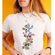 Blusa Camiseta tshirt feminina MENINAS SUPER PODEROSAS MODA FITNES desenho,filme, unissex 100% Algodão - Envio Rapido