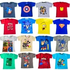 kit 5 Camisetas Infantil Menino Premium