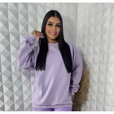 Moletom  Gola Careca Liso Blusa De Frio Flanelado Gola Redonda Casaco Unissex    - PERMITIDO EM CDP E PRESÍDIO.