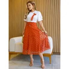 Conjunto Feminino Godê Modesto Moda Evangélica Conjunto De Saia