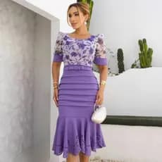 Vestido Comportado Moda Evangélica Justo modesto Feminino