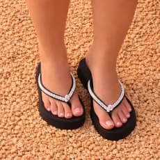 Chinelo Brilho Feminina Confort Leve Lançamento 2024
