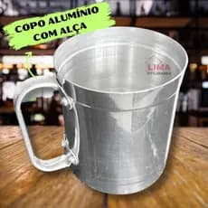 Copo Chopp Com Alça 100% Em Alumínio Caneca Com 400ml Ideal Para Festa Bar Brindes Personalizados