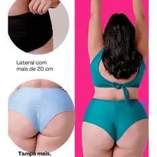 Calcinha short praia plus size 42 ao 56 biquini plus forrado