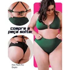 Biquini Fivela Plus Size hot pant peça avulsa 42 ao 56 sutiã ou calcinha monte seu conjunto