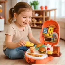 Maleta infantil Sorveteria Sorvetinho Infantil Maletinha Comidinha Brinquedo Comidinha FastFood