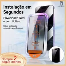 Película iPhone Privacidade Premium 9H Com Guia Aplicador Anti Fofoca Sem Bolhas 11 12 13 14 15 16 17 Pro Max