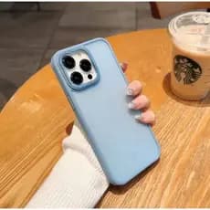Capinha Space 2  Acrilica Colorida Detalhe Metalizado Para iPhone 11 12 13 14 Pro Max 15 16 XR