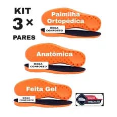 Palmilha Ortopédica AAnti-impacto ParaTênis Bota Coturno Sapato