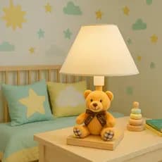 Abajur Infantil Luminária Quarto Bebê Ursinho