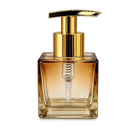 Frasco Vidro Porta Sabonete Cubo 100ml com Válvula Prime Luxo
