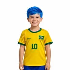 Camiseta Infantil do Brasil Masculina – Torcida Copa do Mundo
