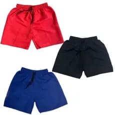 Bermudas infantil tactel kit com 3 peças