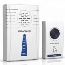 Campainha Sem Fio Residencial Wireless Longo Alcance Bivolt Resistente à Água Casa Escritório Som Alto Forte