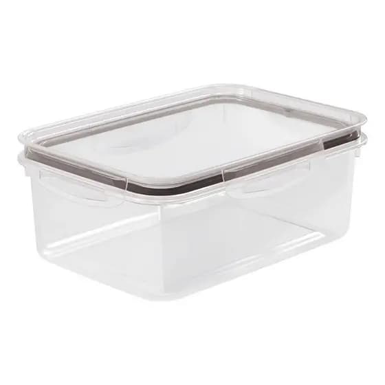 Pote Hermético Trava Mais Retangular 2,6L Porta Frios Geladeira Plasútil