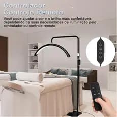 Luminária Meia Lua  Estética 3 Tons Ajustavel para Spa Salao Beleza Limpeza De Pele Ring Light