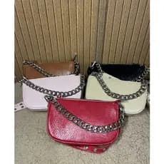 Bolsa de Ombro Transversal com Corrente Elegante e da Moda Feminina Ocasiões Casuais