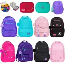 Mochila de Costas Escolar Menina Juvenil Linda e Charmosa Grande Com alças Confortáveis ou Estojo Box ou Lancheira