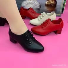 Novos Sapatos de Passo Baixo-Médio com Zíper Lateral para Mães FY5S