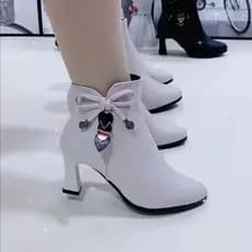 Martin Botas Sapatos Impermeáveis De Salto Alto Para Mulheres 34-41