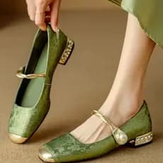 Primavera Verão 2025 Notícias | Sapatos Retrô Chineses Mary Jane Para Mulheres , Dopamina Leve Com Sola Ma