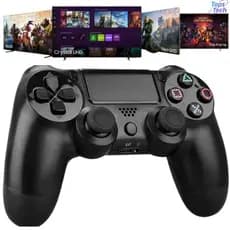 Controle Sem Fio para Smart Tv Pc Gamer e Ps4 Com Cabo Carregável Premium Quality