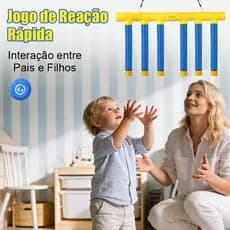 Jogo De Bastões De Queda De SUPER Desafio , Bastão De Agarrar Olhos E Mãos Para Exercícios De Reação Rápida