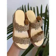 Papete Glitter Sandalia Chinelo com Brilho Confortavel e Leve Plataforma Elegante