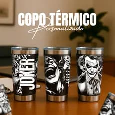 Copo Personalizado Lembrancinha Termico com Tampa Estampa Variada Térmico