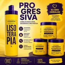 Kit Lisoterapia Progressiva Sem Formol & Cronograma Capilar Hidratação Nutrição Reconstrução - Hidralise
