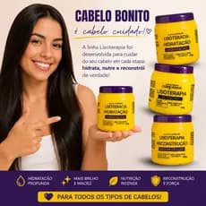 Cronograma Capilar Lisoterapia 3 Máscaras - Hidratação, Nutrição e Reconstrução Profunda 300g - Hidralise