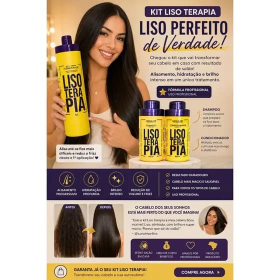 Progressiva Orgânica Sem Formol Profissional Mais Vendida Lisoterapia Hidralize 1L
