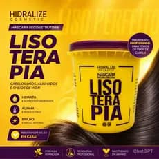 Mascara Hidratação Capilar Cabelos com Brilho Lisoterapia 400g