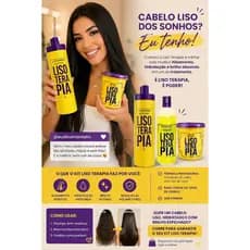 Kit 3 Unidades - Progressiva Orgânica 1l Anti Resíduo 500ml Máscara Reconstrutora 400g Lisoterapia Progressiva.