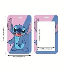 Porta-Cartões Lanyard Stitch ID Do Banco De Crédito De Visita Identificação Ônibus Estudantil Com Crachá