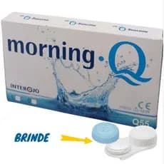 LENTES DE CONTATO HIDROGEL MORNING Q55 CX 6 UNIDADES MIOPIA E HIPERMETROPIA GRAUS ALTOS E BAIXOS LENTE  GELATINOSA