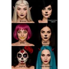 LENTES DE CONTATO PARA HALLOWEENS/ FANTASIAS IMPRESSION CRAZY - PAR