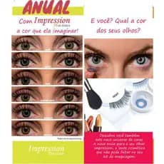 LENTE COLORIDA IMPRESSION  FRASCO ANUAL UNIDADE