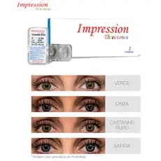 LENTES DE CONTATO COLORIDA IMPRESSION - PAR