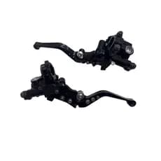 Par Manete Esportivo Moto CNC + Bomba Hidráulica Universal Regulável Freio + Embreagem AC305