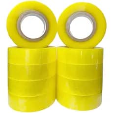 Papelaria Fita Adesiva Kit Com 5 Rolos com 500m cada Transparente Resistente Barato Pronta Entrega