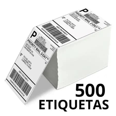 Etiqueta Térmica 10x15 500 Unidades Adesiva | Shopee Mercado Livre Correios Jadlog Loggi Amazon Magalu Zebra Elgin Argox