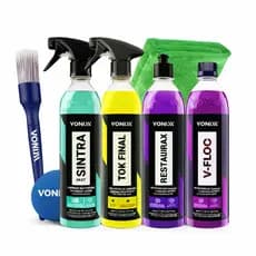 Kit Vonixx Completo Lavagem Automotiva VFloc Sintra Tok Final Restaurax + Acessórios