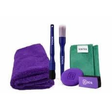 Kit Lavagem Automotiva Completo Vonixx Zacs Vintex Com Pincéis Microfibra e Aplicadores