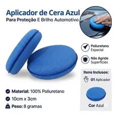 Aplicador Espuma Automotiva 2un Cera Painel Plástico Pneu